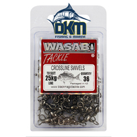 Wasabi Crossline Swivels Economy 25kg (30kg Breaking Strain) 36pk