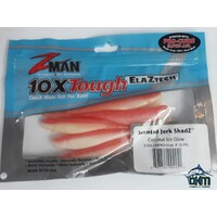 Zman Elaztech Scented Jerk Shadz Coconut Ice Glow 4'' Pk5