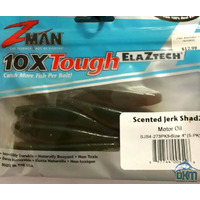 ZMAN Scented Jerk Shad Motor Oil 4'' 5PK