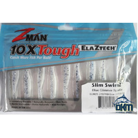 Z-MAN Slim SwimZ 2.5'' Pearl Blue Glimmer Sparkle 8PK