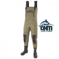 SNOWBEE NEOPRENE CHEST WADER GRANITE WITH BOOT SIZE 11