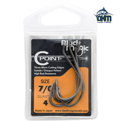 Black Magic C Point Hooks 7/0 Pk 4