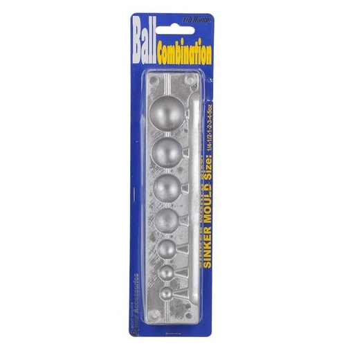 Pro Hunter Ball Sinker Mould Combo of 7 from 1/4oz to 6oz