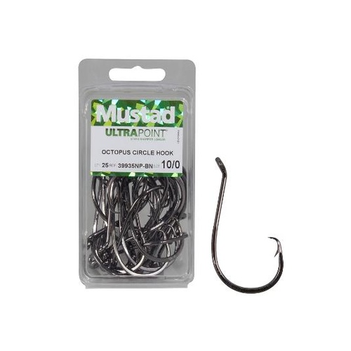 Mustad UltraPoint Octopus Circle Hook 10/0 25 pack