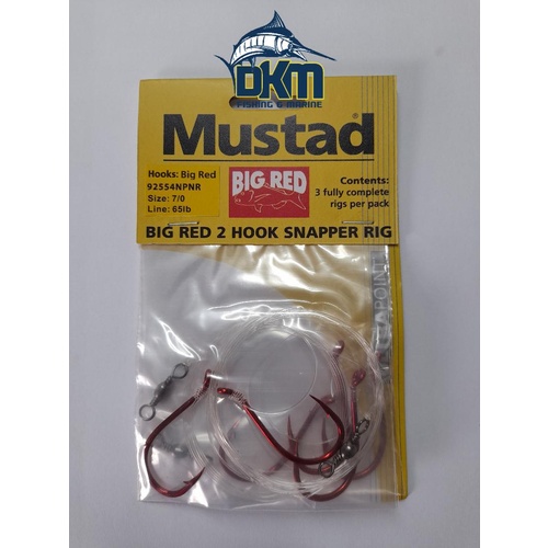 MUSTAD 80BRSR2 BIG RED SNAPPER RIG 7/0