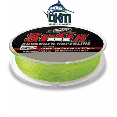 SUFIX 832 BRAID NEON LIME 275m/300yds 80lb